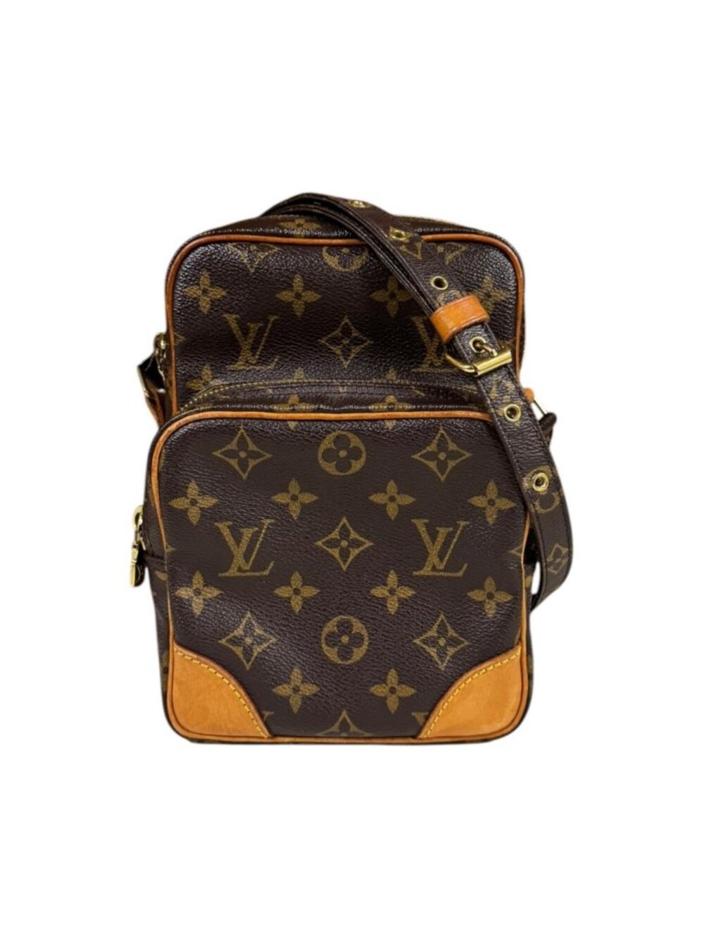Louis Vuitton Amazon Monogram Shoulder Bag Canvas Brown